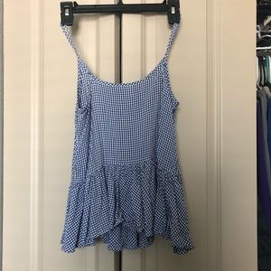 Gingham tank top